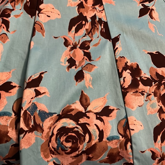 Teal and brown skirt - Picture 2 of 3